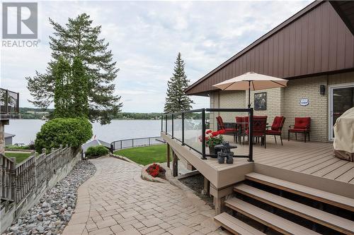 439 Kirkwood Drive, Sudbury, ON - Outdoor With Body Of Water With Deck Patio Veranda With Exterior