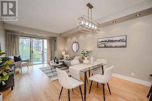 302 - 80 Port Street E, Mississauga, ON - Indoor Photo Showing Dining Room