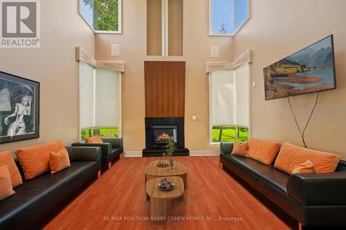 187 Mattucci Court, Vaughan (Kleinburg), ON - Indoor Photo Showing Living Room With Fireplace