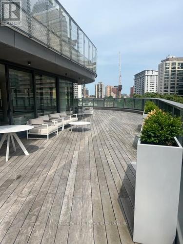 3708 - 11 Wellesley Street W, Toronto, ON - Outdoor With Deck Patio Veranda