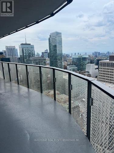 3708 - 11 Wellesley Street W, Toronto, ON - Outdoor With Balcony With View
