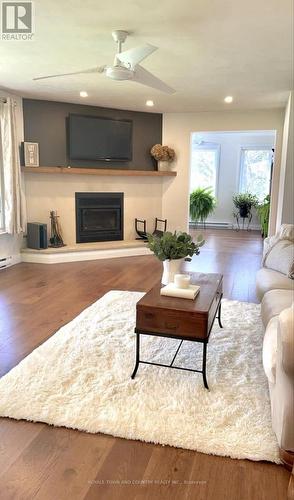 225 Clifton Street, Kawartha Lakes (Fenelon Falls), ON - Indoor Photo Showing Living Room With Fireplace