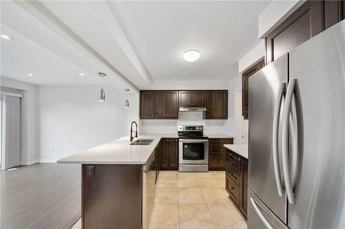 244 Ellen Davidson Drive, Oakville, ON - Indoor Photo Showing Kitchen With Stainless Steel Kitchen With Double Sink With Upgraded Kitchen