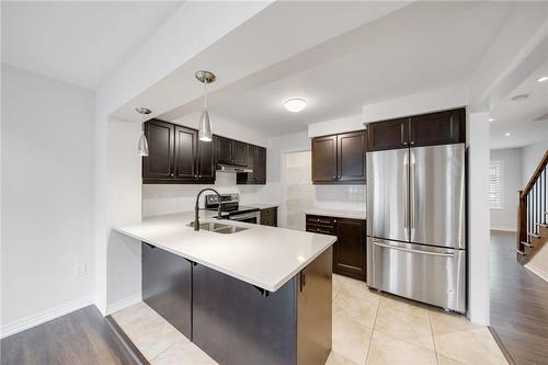 244 Ellen Davidson Drive, Oakville, ON - Indoor Photo Showing Kitchen With Stainless Steel Kitchen With Double Sink