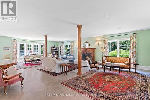 212 Clouston Road, Alnwick/Haldimand, ON - Indoor Photo Showing Living Room With Fireplace