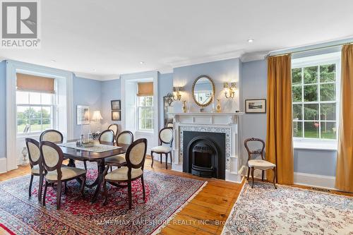 212 Clouston Road, Alnwick/Haldimand, ON - Indoor Photo Showing Dining Room With Fireplace