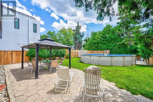 313 Patricia Avenue, Toronto (Newtonbrook West), ON - Outdoor With Above Ground Pool With Deck Patio Veranda With Backyard