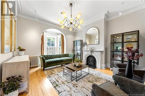 93 Victoria Street, Moncton, NB - Indoor Photo Showing Living Room With Fireplace