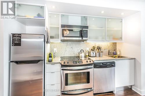 3811 - 25 Telegram Mews, Toronto, ON - Indoor Photo Showing Kitchen With Stainless Steel Kitchen With Upgraded Kitchen