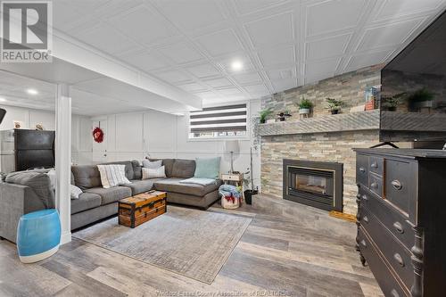 12776 Dillon Drive, Tecumseh, ON - Indoor Photo Showing Living Room With Fireplace