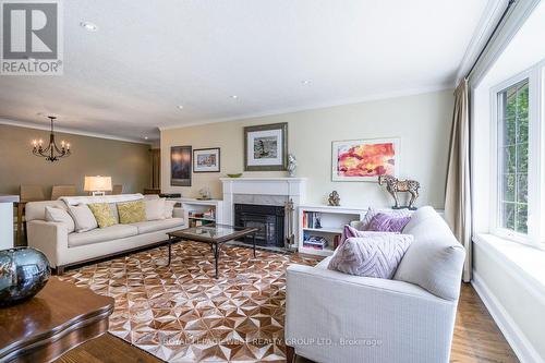 12 Kirk Bradden Road E, Toronto, ON - Indoor Photo Showing Living Room With Fireplace