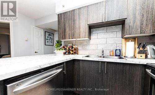 306 - 1450 Bishops Gate, Oakville (Glen Abbey), ON - Indoor Photo Showing Kitchen With Double Sink