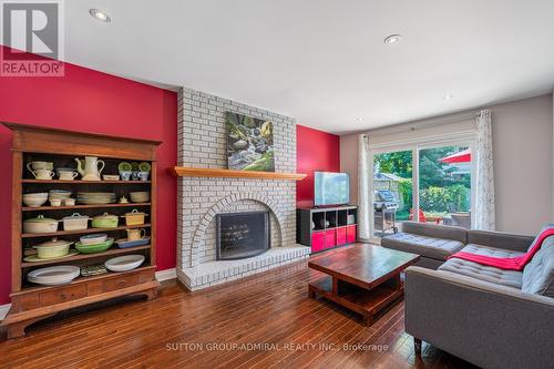 1370 Lancaster Drive, Oakville, ON - Indoor Photo Showing Living Room With Fireplace