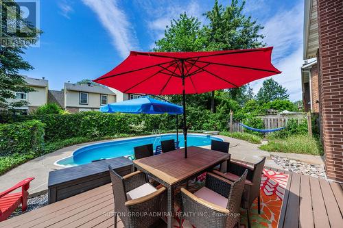 1370 Lancaster Drive, Oakville, ON - Outdoor With In Ground Pool With Deck Patio Veranda With Backyard