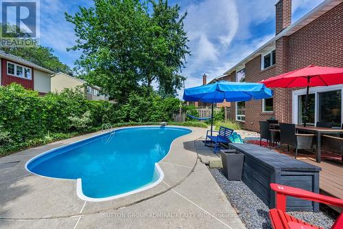 1370 Lancaster Drive, Oakville, ON - Outdoor With In Ground Pool With Deck Patio Veranda