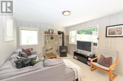 36 Broad Street, Penetanguishene, ON - Indoor Photo Showing Living Room With Fireplace