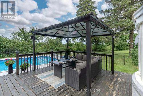 77 Bond Street E, Kawartha Lakes (Fenelon Falls), ON - Outdoor With In Ground Pool With Deck Patio Veranda With Exterior