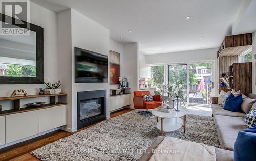 335 Hillsdale Avenue E, Toronto C10, ON - Indoor Photo Showing Living Room With Fireplace