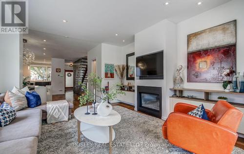 335 Hillsdale Avenue E, Toronto C10, ON - Indoor Photo Showing Living Room With Fireplace