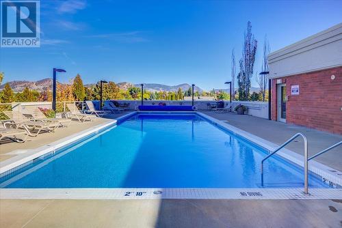 1160 Bernard Avenue Unit# 1209, Kelowna, BC - Outdoor With In Ground Pool