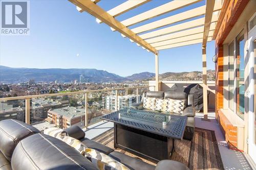 1160 Bernard Avenue Unit# 1209, Kelowna, BC - Outdoor With Balcony With View