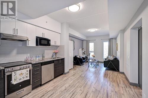 301 - 77 Leland Street W, Hamilton, ON - Indoor Photo Showing Kitchen With Stainless Steel Kitchen With Upgraded Kitchen