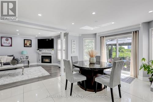4414 Mayflower Drive, Mississauga, ON - Indoor Photo Showing Dining Room With Fireplace