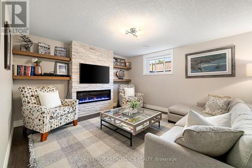 75 Spruce Gardens, Belleville, ON - Indoor Photo Showing Living Room With Fireplace