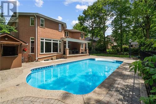 715 Deervalley Road, Hamilton, ON - Outdoor With In Ground Pool With Backyard With Exterior