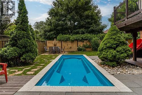 2010 Keller Court, Burlington, ON - Outdoor With In Ground Pool With Backyard