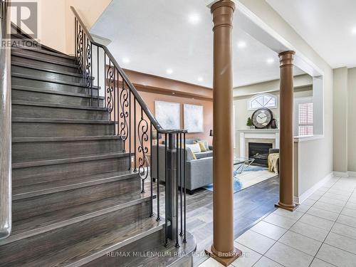 172 Pefferlaw Circle, Brampton, ON - Indoor Photo Showing Other Room With Fireplace