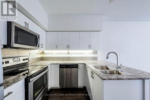 801 - 63 Ruskin Avenue, Toronto W02, ON - Indoor Photo Showing Kitchen With Double Sink With Upgraded Kitchen