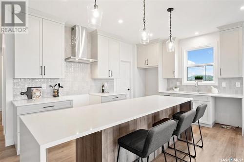 914 Brighton Gate, Saskatoon, SK - Indoor Photo Showing Kitchen With Upgraded Kitchen