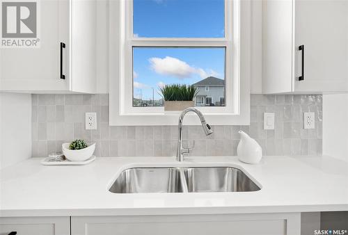 914 Brighton Gate, Saskatoon, SK - Indoor Photo Showing Kitchen With Double Sink