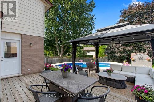 123 Acorn Crescent, London, ON - Outdoor With In Ground Pool With Deck Patio Veranda With Exterior