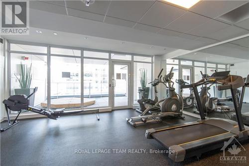 1606 - 199 Slater Street, Ottawa, ON - Indoor Photo Showing Gym Room