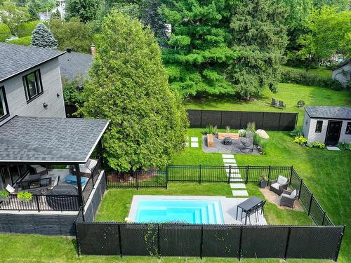 Aerial photo - 412  - B Rue Principale, Saint-Basile-Le-Grand, QC - Outdoor With Backyard