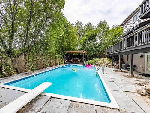 105 Catalina Dr, Toronto, ON - Outdoor With In Ground Pool With Deck Patio Veranda With Backyard