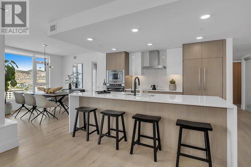 1588 Ellis Street Unit# 1509, Kelowna, BC - Indoor Photo Showing Kitchen With Upgraded Kitchen