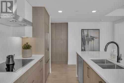 1588 Ellis Street Unit# 1509, Kelowna, BC - Indoor Photo Showing Kitchen With Double Sink