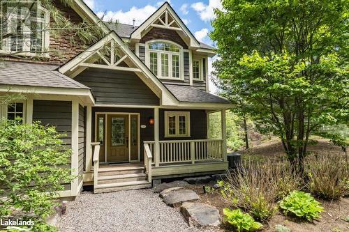 3876 Muskoka 118 Road Unit# Sandfield 6 W5, Port Carling, ON - Outdoor With Deck Patio Veranda With Facade