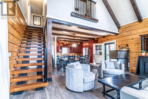 11 First Street, Kawartha Lakes (Dunsford), ON - Indoor Photo Showing Living Room With Fireplace