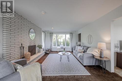 14004 Cleeves Line, Chatham-Kent (Highgate), ON - Indoor Photo Showing Living Room With Fireplace