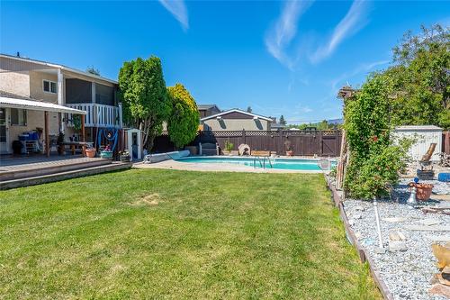 1280 Collison Road, Kelowna, BC - Outdoor With In Ground Pool With Deck Patio Veranda With Backyard