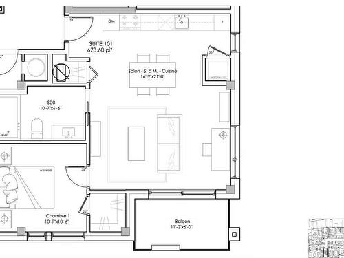 Plan (croquis) - 101-8945 Boul. Viau, Montréal (Saint-Léonard), QC - Other