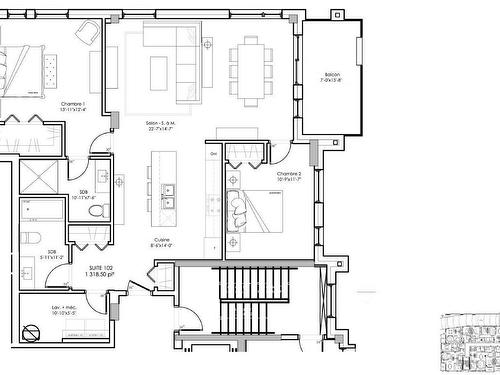 Plan (croquis) - 102-8945 Boul. Viau, Montréal (Saint-Léonard), QC - Other