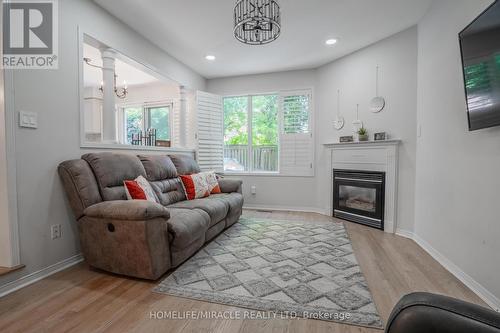 2381 East Gate Crescent, Oakville, ON - Indoor Photo Showing Living Room With Fireplace