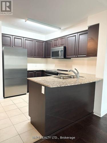 218 - 50 Via Rosedale Way, Brampton, ON - Indoor Photo Showing Kitchen With Double Sink