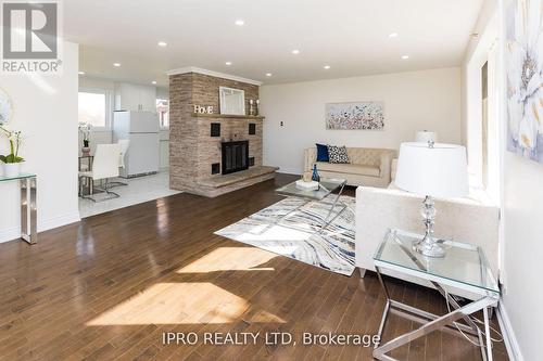 1718 Highway 6 Road, Hamilton, ON - Indoor Photo Showing Living Room With Fireplace