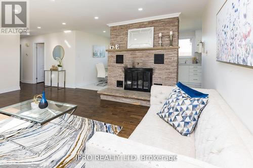 1718 Highway 6 Road, Hamilton, ON - Indoor Photo Showing Living Room With Fireplace